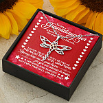 To My Granddaughter Someday When the Pages of My Life End Dragonfly Necklace