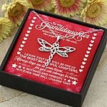 To My Granddaughter Someday When the Pages of My Life End Dragonfly Necklace