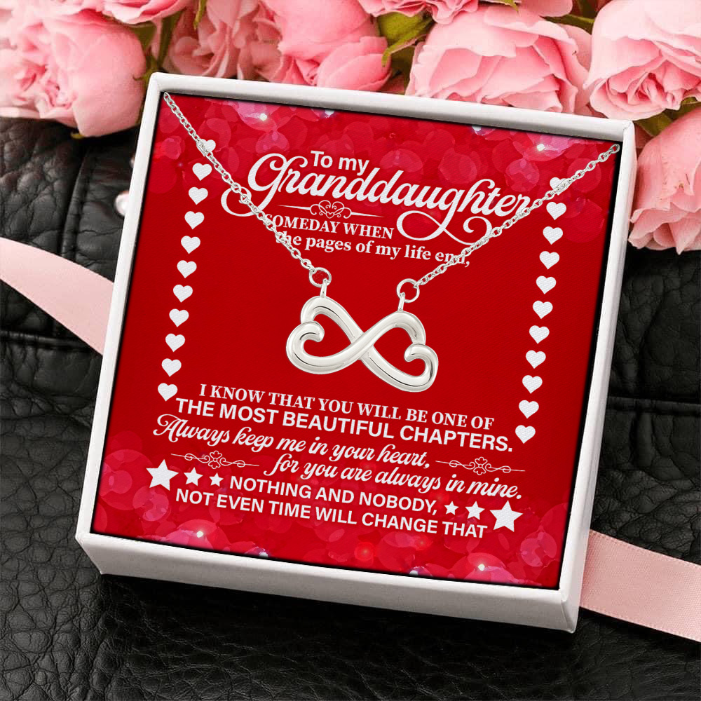 7P. Granddaughter page end - (5) Infinity Heart Necklace (Silver) 4