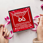 7P. Granddaughter page end - (5) Infinity Heart Necklace (Silver) 5