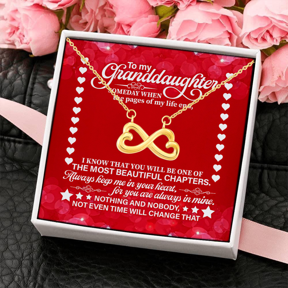 7P. Granddaughter page end - (5) Infinity Heart Necklace (Gold) 4