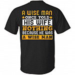 Wise Man Shirt, Black, Unisex T-Shirt