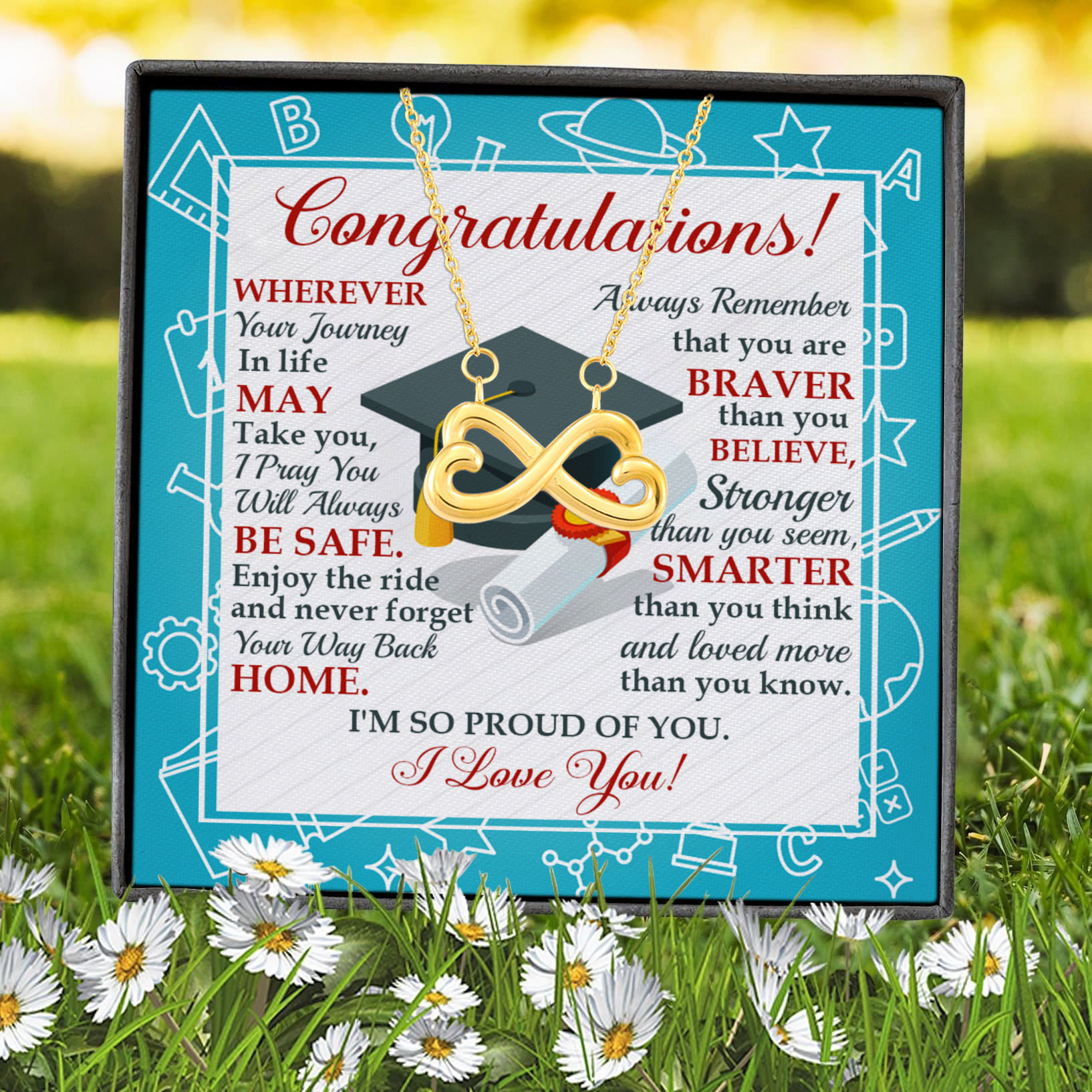 39 HG. Congratulations Class Of 2021(5) Infinity Heart Necklace (Gold) 7