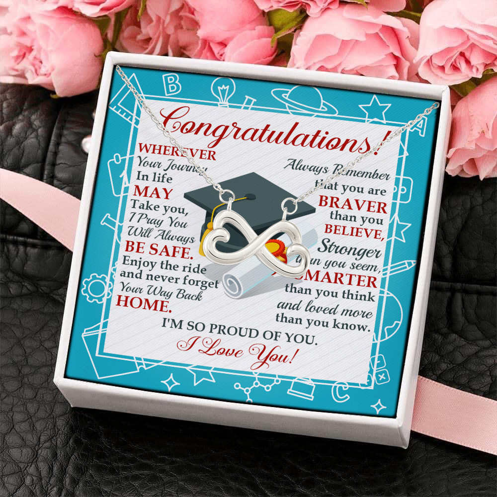 39 HG. Congratulations Class Of 2021(5) Infinity Heart Necklace (Silver) 4
