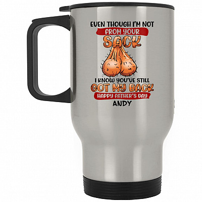 14 oz. Silver Travel Mug