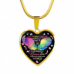 Any Woman Can Be A Mother But It Takes The Strongest Woman To Be A Mom Of A Child With Wings Heart Pendant Necklace