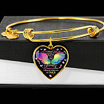 Any Woman Can Be A Mother But It Takes The Strongest Woman To Be A Mom Of A Child With Wings Heart Pendant Necklace