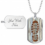 To My Bonus Dad Any Man Can Be A Father But It Takes Someone Special To Be A Dad Dog Tag Necklace