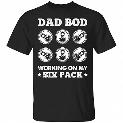 Dad Bod Shirt, Black, Unisex T-Shirt