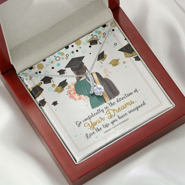 Graduation Gift Go Confidently in the Direction of Your Dreams Alluring Beauty Necklace