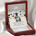 Graduation Gift Go Confidently in the Direction of Your Dreams Love Knot Pendant Necklace
