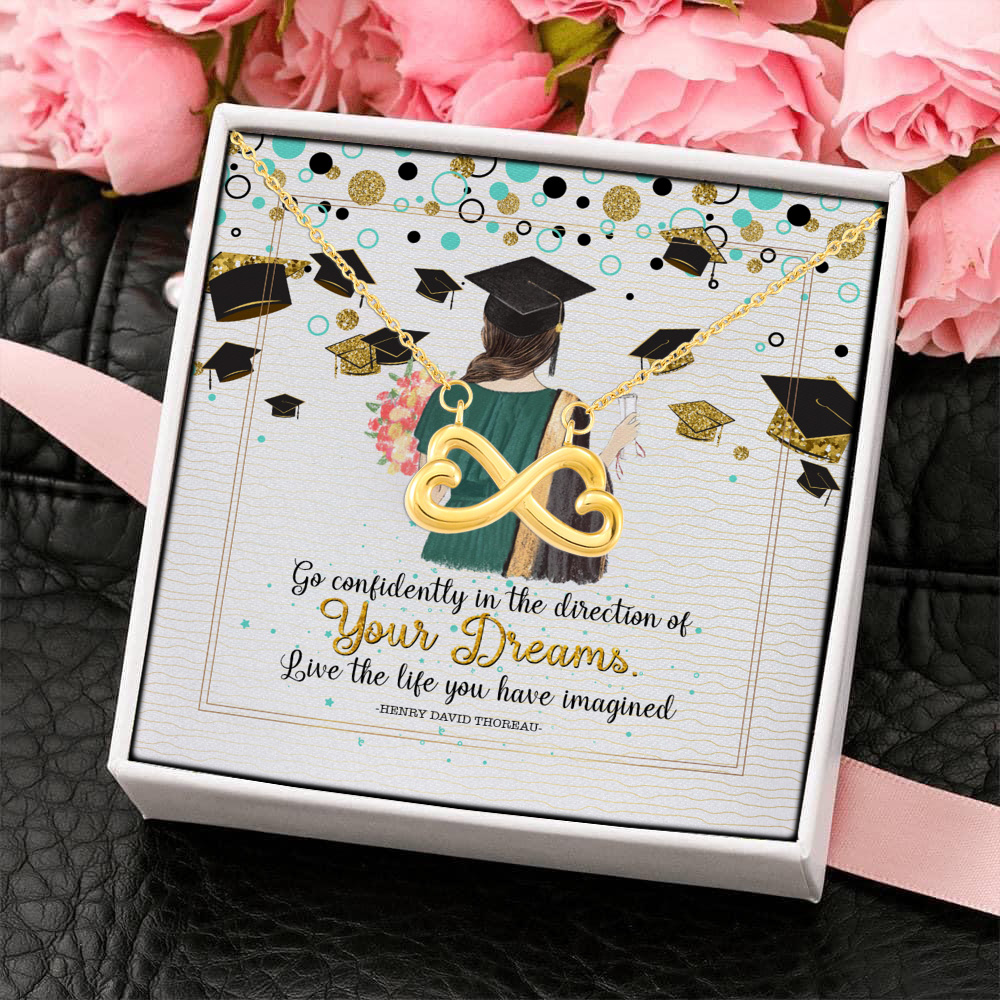 3KNG. dreams imagined Infinity Heart Necklace (Gold) 4