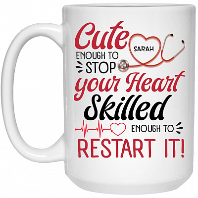 15 oz. White Mug