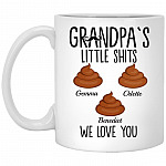 Personalized Grandpa's Little, White, 11 oz. White Mug
