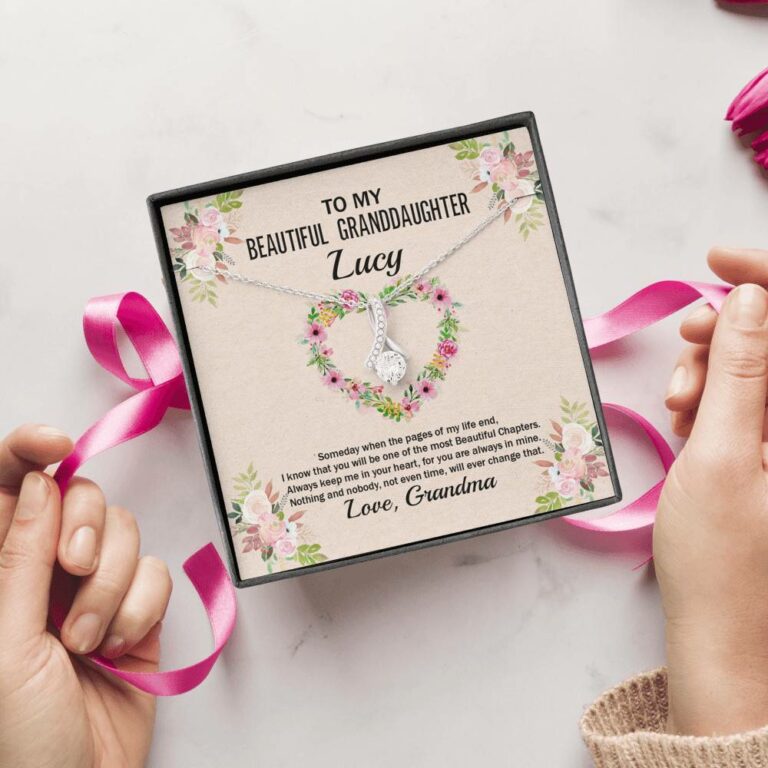 Personalized To My Beautiful Granddaughter Alluring Pendant Necklace