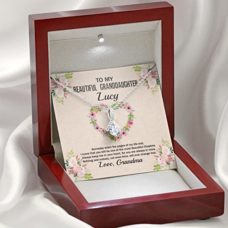 Personalized To My Beautiful Granddaughter Alluring Pendant Necklace