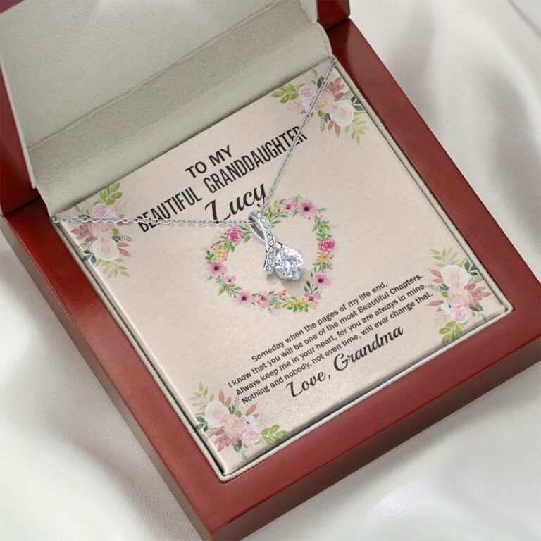 Personalized To My Beautiful Granddaughter Alluring Pendant Necklace