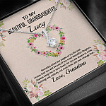 Personalized To My Beautiful Granddaughter Alluring Pendant Necklace