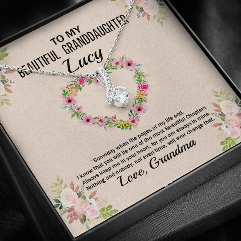 Personalized To My Beautiful Granddaughter Alluring Pendant Necklace