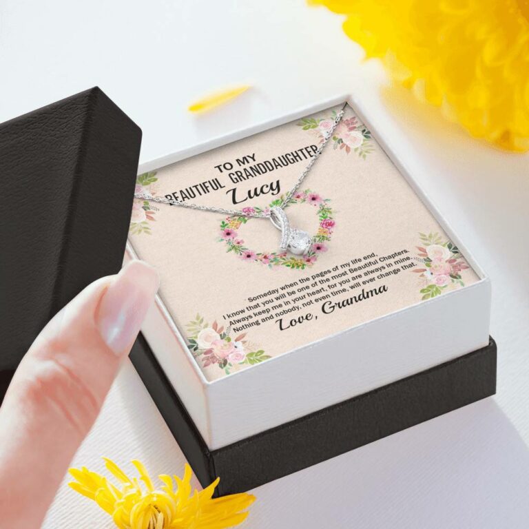 Personalized To My Beautiful Granddaughter Alluring Pendant Necklace