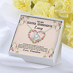 Personalized To My Beautiful Granddaughter Love Knot Pendant Necklace