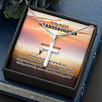 To My Dearest Granddaughter I Know That You Will Be One Of The Most Beautiful Chapters Artisan Crafted Cross Necklace