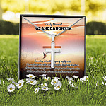 To My Dearest Granddaughter I Know That You Will Be One Of The Most Beautiful Chapters Artisan Crafted Cross Necklace