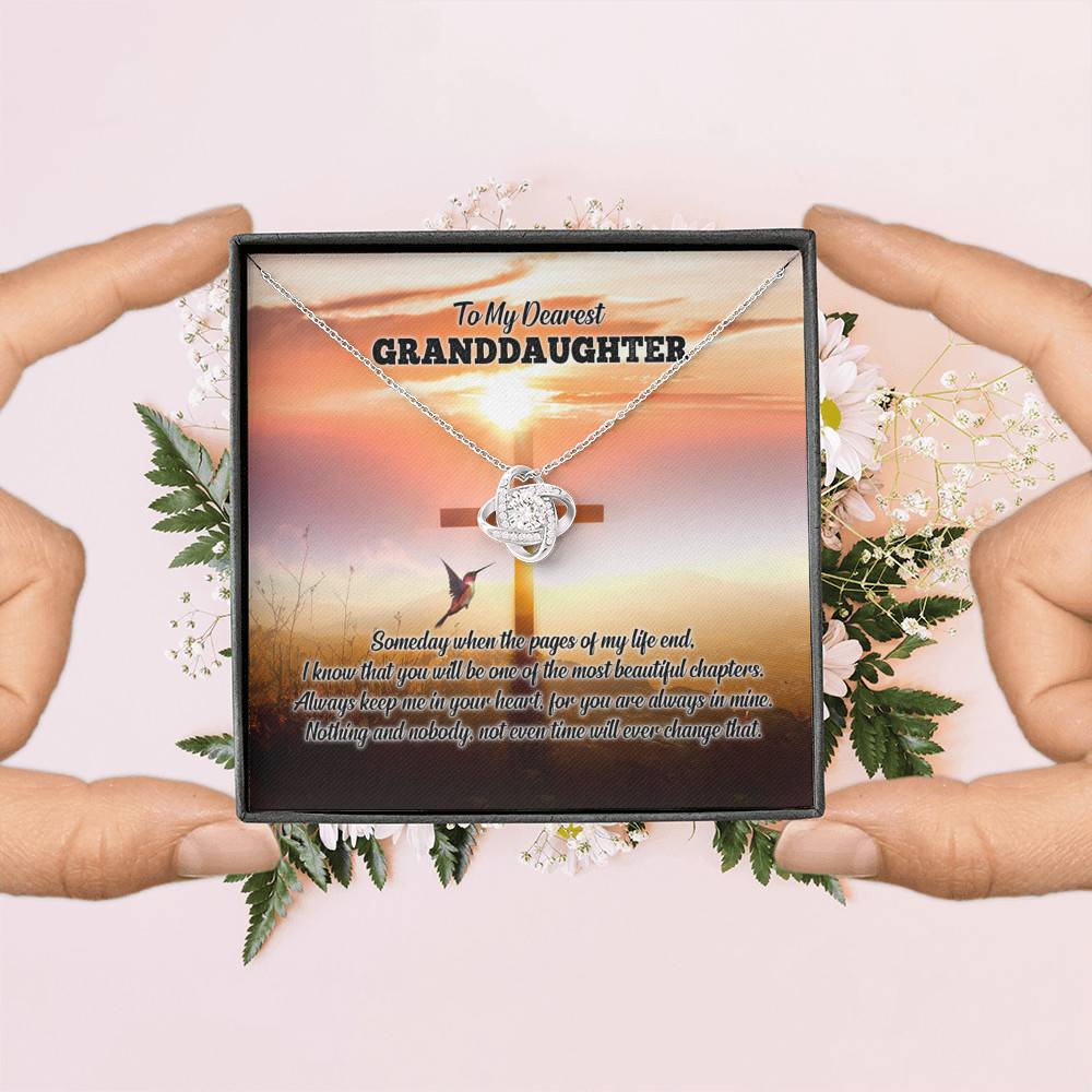 To My Dearest Granddaughter I Know That You Will Be One Of The Most Beautiful Chapters Love Knot Necklace To My Dearest Granddaughter I Know That You Will Be One Of The Most Beautiful Chapters Love Knot Necklace