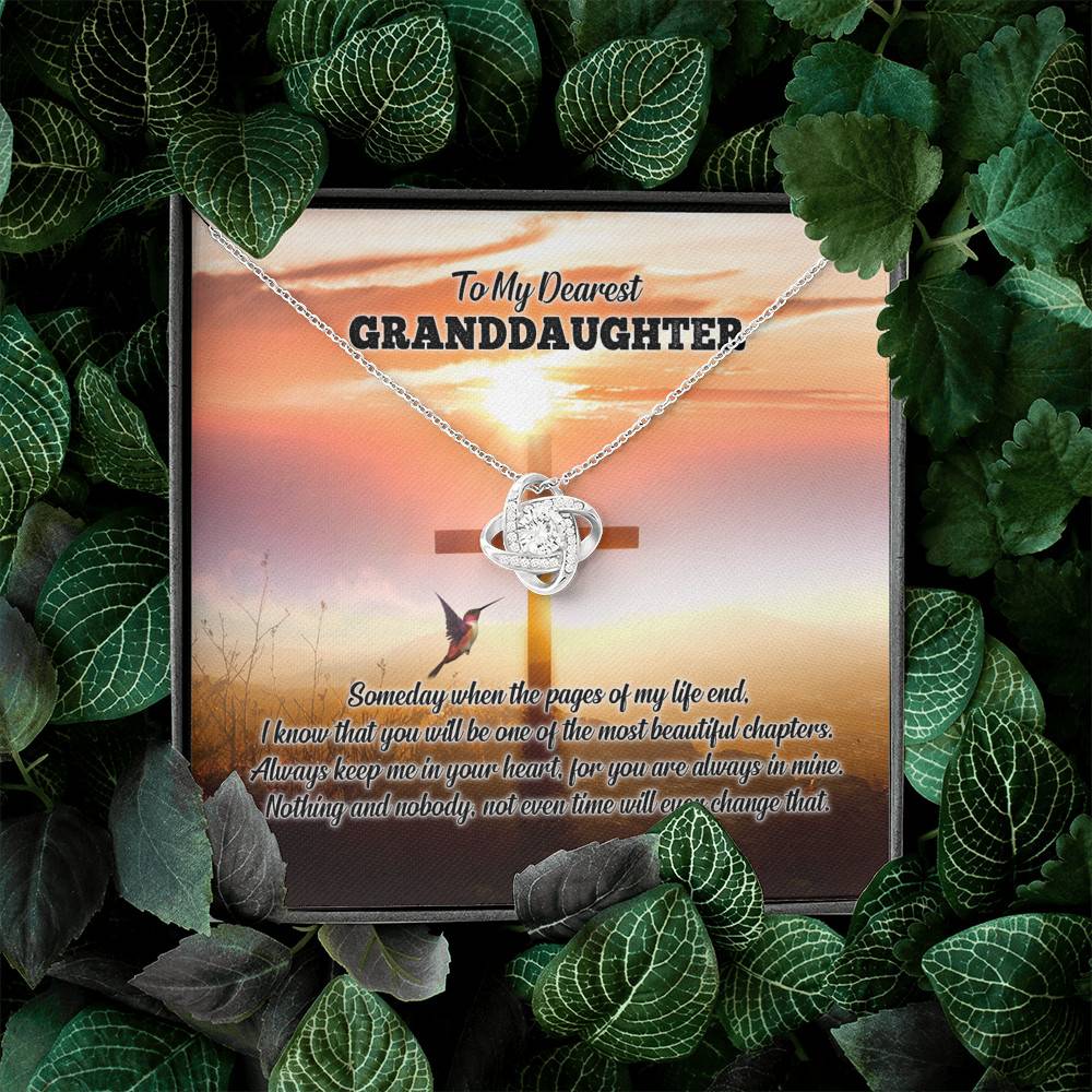 To My Dearest Granddaughter I Know That You Will Be One Of The Most Beautiful Chapters Love Knot Necklace To My Dearest Granddaughter I Know That You Will Be One Of The Most Beautiful Chapters Love Knot Necklace