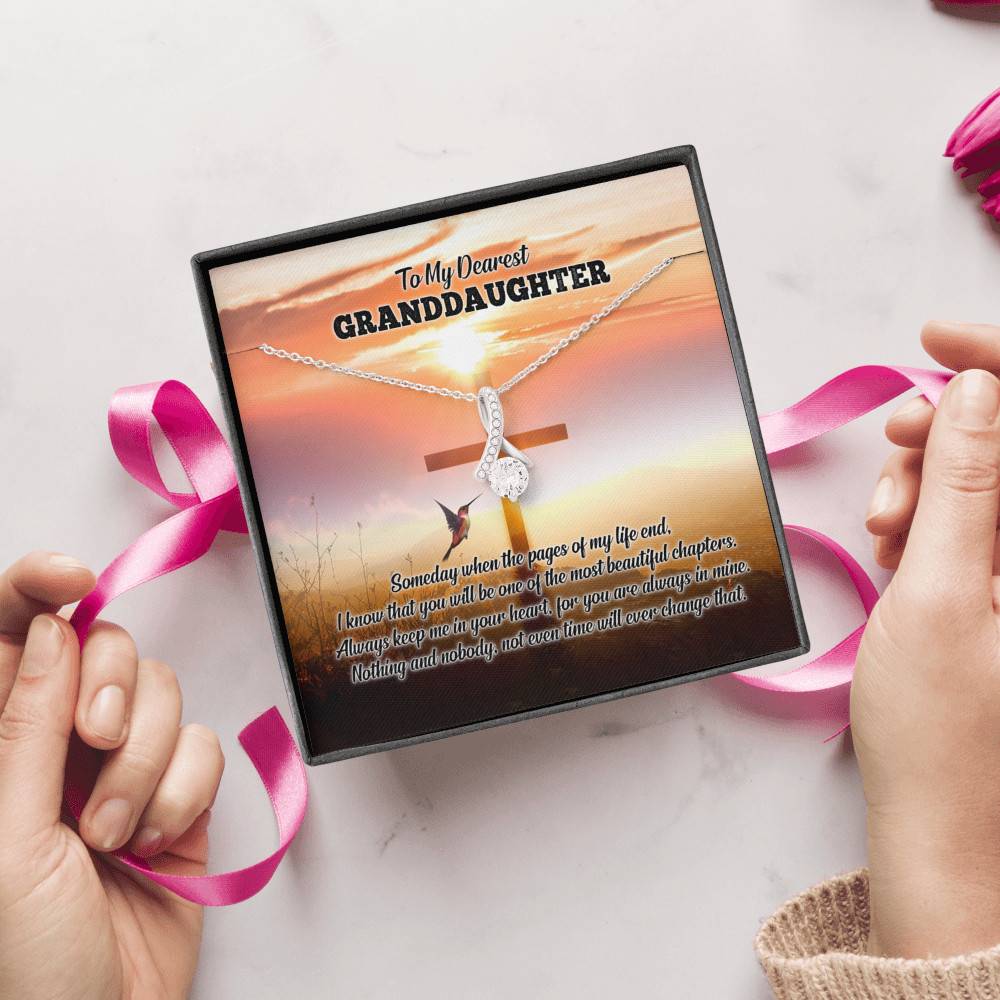 To My Dearest Granddaughter I Know That You Will Be One Of The Most Beautiful Chapters Alluring Beauty Necklace