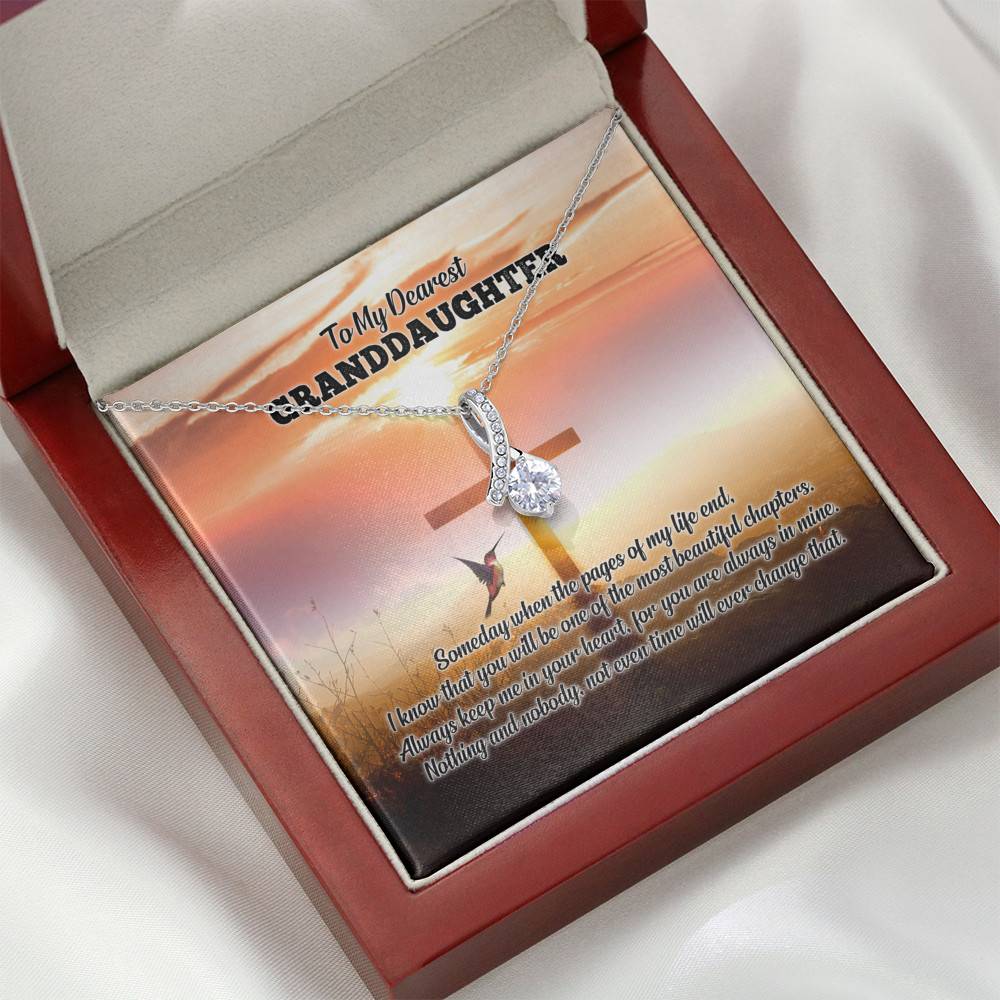 To My Dearest Granddaughter I Know That You Will Be One Of The Most Beautiful Chapters Alluring Beauty Necklace