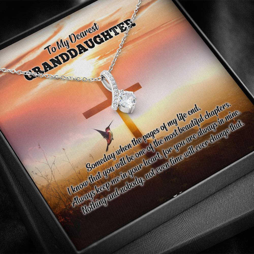 To My Dearest Granddaughter I Know That You Will Be One Of The Most Beautiful Chapters Alluring Beauty Necklace