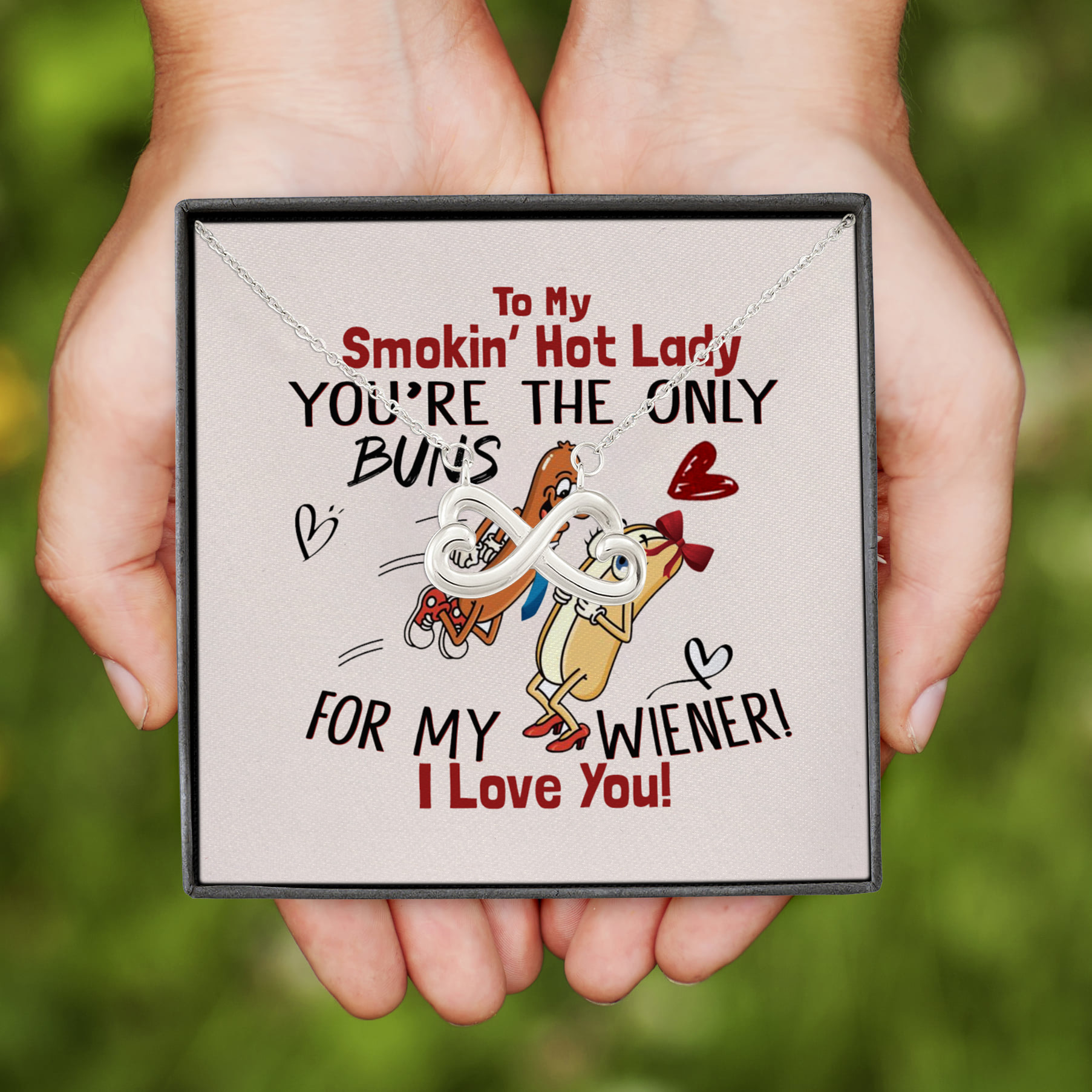 3UT. My Only Bun(5) Infinity Heart Necklace (Silver)