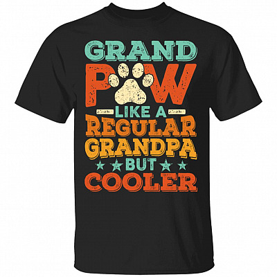 Grandpaw Like A Tee, Black, Unisex T-Shirt