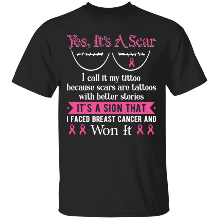 1N. Yes Its A Scar (4), Black, Unisex T-Shirt