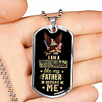 I Am A Veteran Like My Father Before Me Veteran Dog Tag Pendant Necklace I Am A Veteran Like My Father Before Me Veteran Dog Tag Pendant Necklace