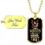 I Am A Veteran Like My Father Before Me Veteran Dog Tag Pendant Necklace I Am A Veteran Like My Father Before Me Veteran Dog Tag Pendant Necklace
