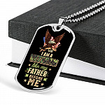 I Am A Veteran Like My Father Before Me Veteran Dog Tag Pendant Necklace I Am A Veteran Like My Father Before Me Veteran Dog Tag Pendant Necklace