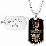 I Am A Veteran Like My Father Before Me Veteran Dog Tag Pendant Necklace I Am A Veteran Like My Father Before Me Veteran Dog Tag Pendant Necklace