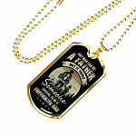 Any Man Can Be a Father but It Takes Someone Special to Be a Firefighter Dad Dog Tag Pendant Necklace