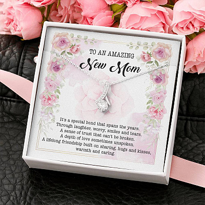 To An Amazing New Mom Alluring Beauty Pendant Necklace - New Mom Necklace