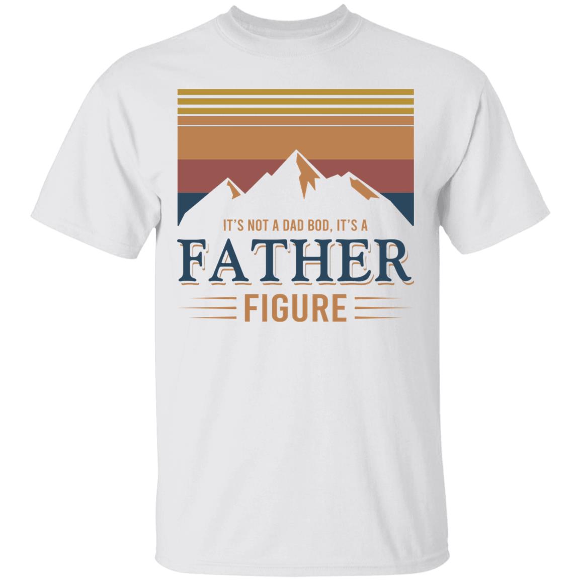 Retro Dad White Shirt, White, Unisex T-Shirt