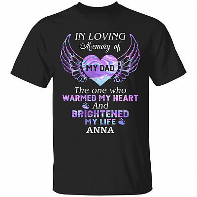 Personalized in Loving Memory, Black, Unisex T-Shirt