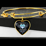 Angel Wings in Loving Memory of My Dad the One Who Warmed My Heart Brightened My Life Heart Pendant Necklace