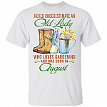 August Tee, White, Unisex T-Shirt