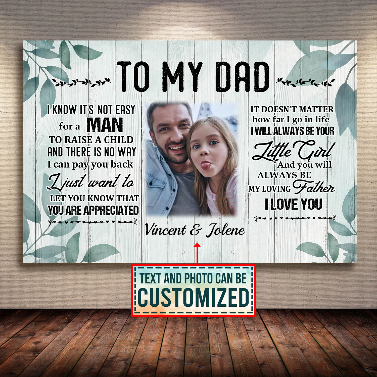 2VT. To My Dad It's Not Easy canvas mk1