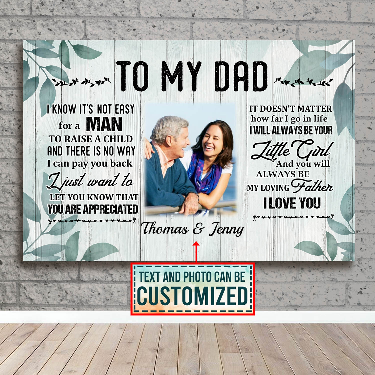 2VT. To My Dad It's Not Easy canvas mk2