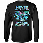Never Walk Alone Hoodie, Black, Long Sleeve