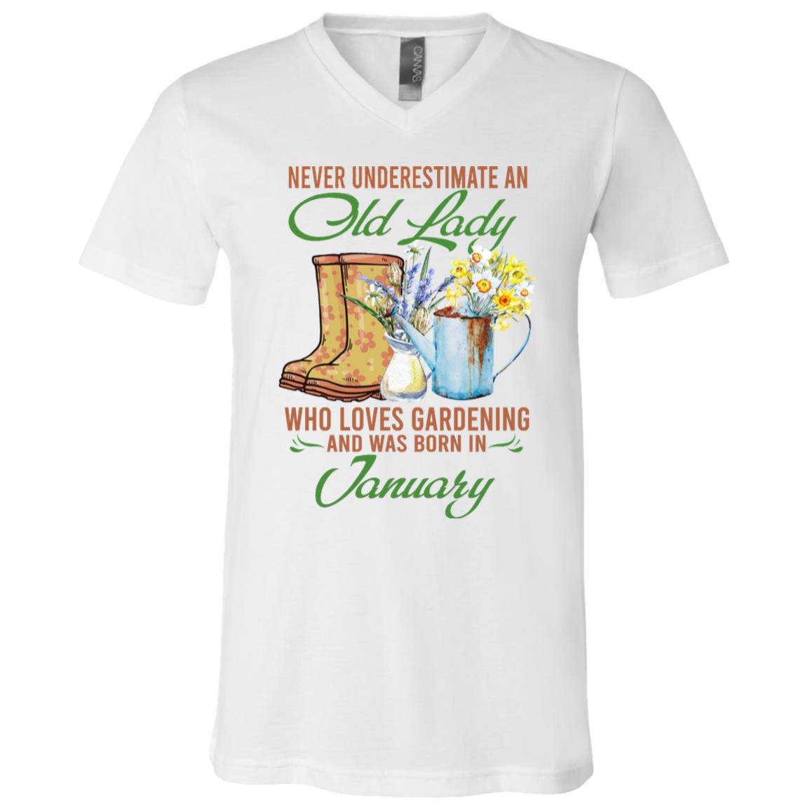 Personalized Never, White, V-Neck T-Shirt