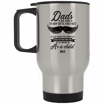 14 oz. Silver Travel Mug